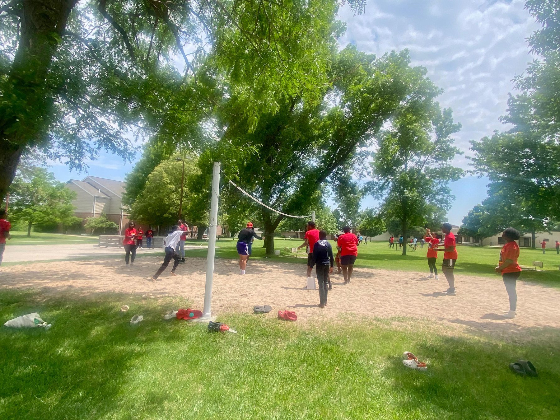 Blessed 2025 youths playing volleyball
